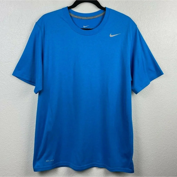 Nike Other - Nike T-Shirt Men's Sz L Dri-Fit Crew Neck Short Sleeve Athletic Training Blue